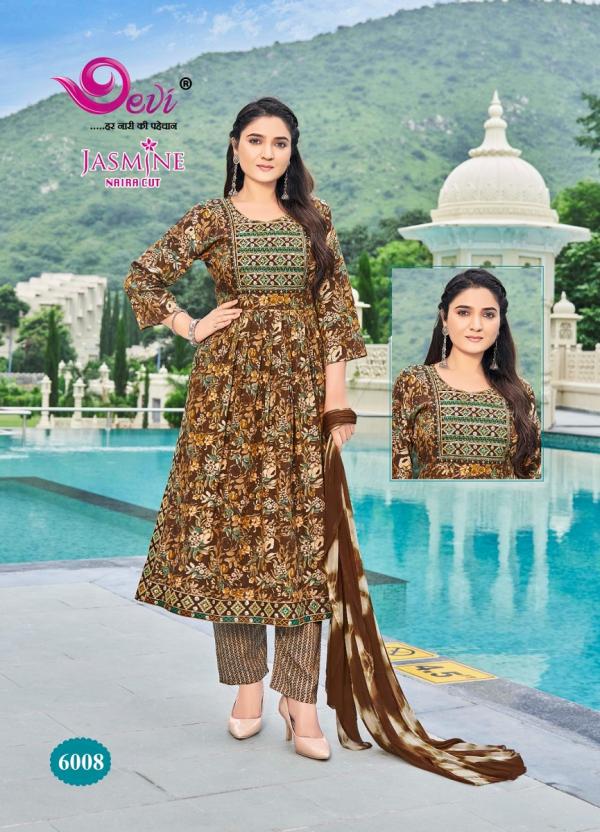 Devi Jasmine Vol 6 Rayon Capsule Printed Kurti Bottom With Dupatta